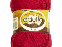 Пряжа ADELIA KISS №13 бордовая 100% полиэстер, 10 шт х 50 гр, 145 м +/- 7 м