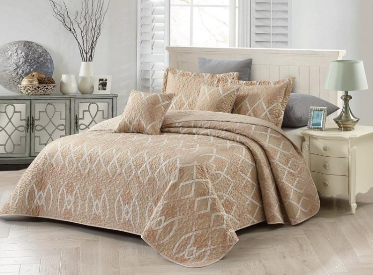 Покрывало с наволочками тонкое из полисатина TANGO LAFAYETTE MF-96 240х260