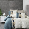 Постельное белье из ранфорса KARVEN N022 MANOLYA BLUE STONE 50х70 (1шт), 70х70 (1шт) 1,5-спальное