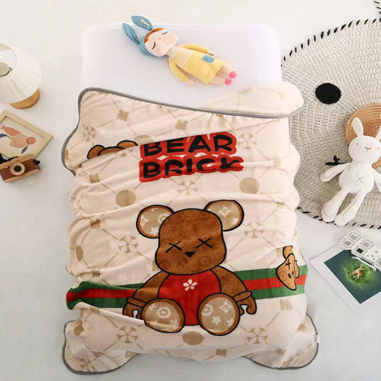 Плед детский фланелевый из микрофибры с шерпой TANGO LEONCELLO LEO1410-32 100х140