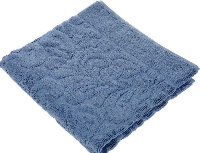 Коврик для ванной махровый из бамбука и хлопка ISSIMO VALENCIA индиго 50х80