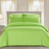 Постельное белье из страйп-сатина TANGO COLOR STRIPE CST-10 зеленое 1,5-спальное