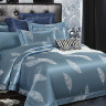 Постельное белье из жаккарда с оборкой KARVEN N008-644 50х70 (2шт), 70х70 (2шт) евро