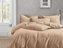 Постельное белье из люксового сатина АЛЬВИТЕК ОCA-002 мокко 70х70 (2шт) 1,5-спальное