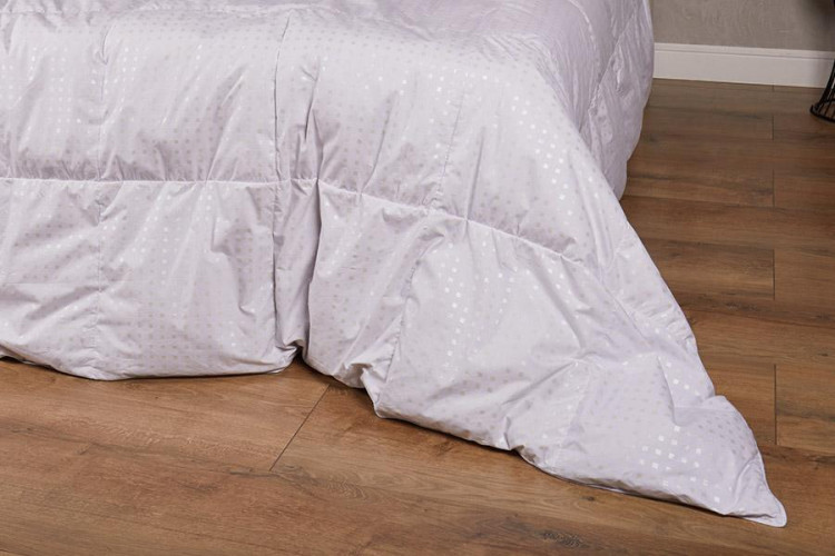 Одеяло кассетное из серого гусиного пуха и пера BELPOL ФОРМУЛА шашка 200х220 теплое