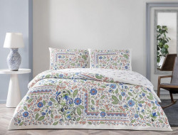Постельное белье из ранфорса TAC RANFORCE GRACIE синее евро
