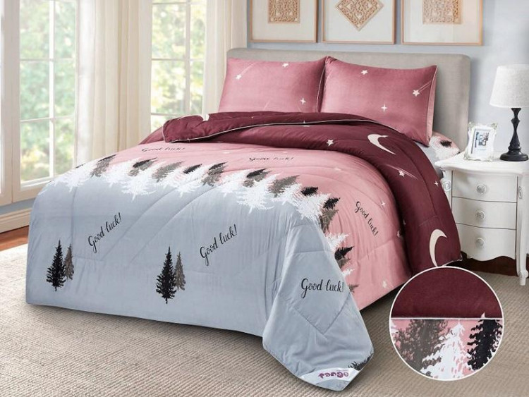 Постельное белье из микросатина с одеялом TANGO DE VERANO Y500-83 50х70 (2шт) семейное