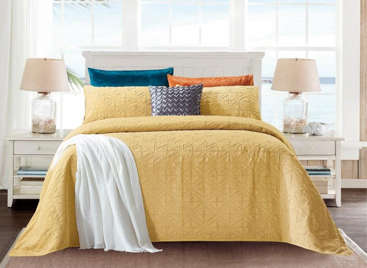 Покрывало с наволочкой тонкое жаккардовое TANGO EM-09 180х220