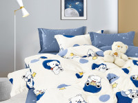 Постельное белье из сатина TANGO умка 50х70 (2шт) 1,5-спальное Постельное белье из сатина TANGO умка 50х70 (2шт) 1,5-спальное