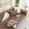 Набор накидок на диван из велюра TANGO SOFA темно-коричневый 90х160 (2шт)