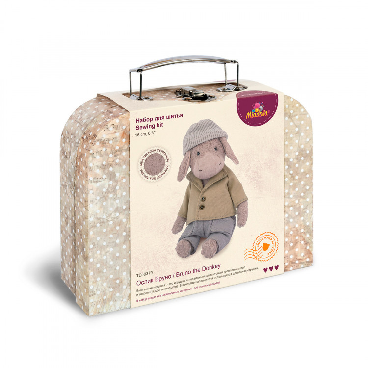Набор для изготовления игрушки Miadolla TD-0379 Ослик Бруно
