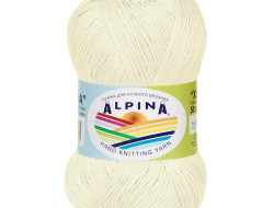Пряжа ALPINA XENIA №823 шампань 100% мерсеризованный хлопок 10 шт х 50 гр, 240 м +/- 10 м