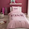 Постельное белье из ранфорса TAC GENC MODASI PINK пудра евро