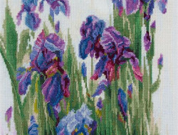Набор для вышивания PANNA Золотая коллекция C-1907 АКВАРЕЛЬНЫЕ ИРИСЫ 22,5х32,5