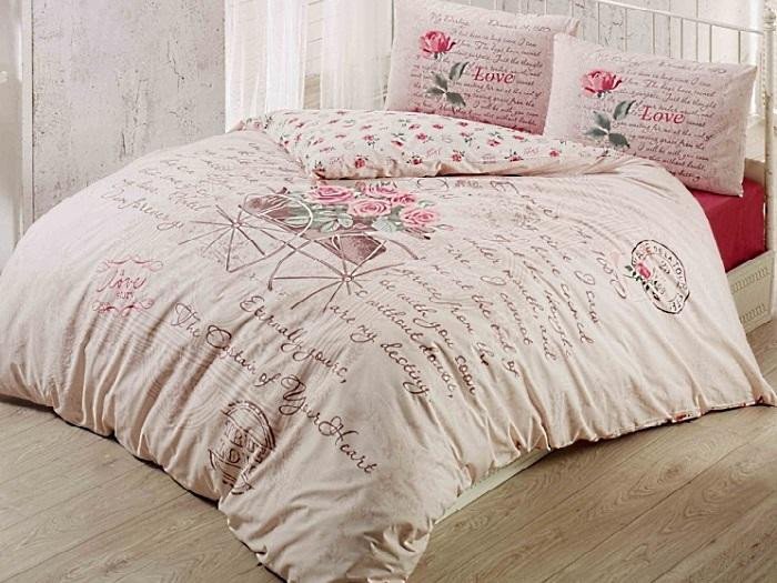 Постельное белье из ранфорса IRINA HOME TRUE LOVE 3D 1,5-спальное