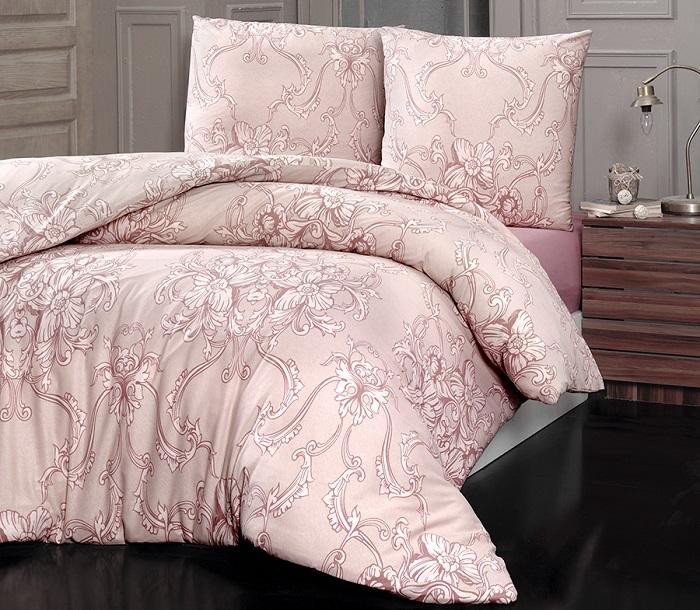 Постельное белье трикотажное с простыней на резинке KARNA NOVA евро