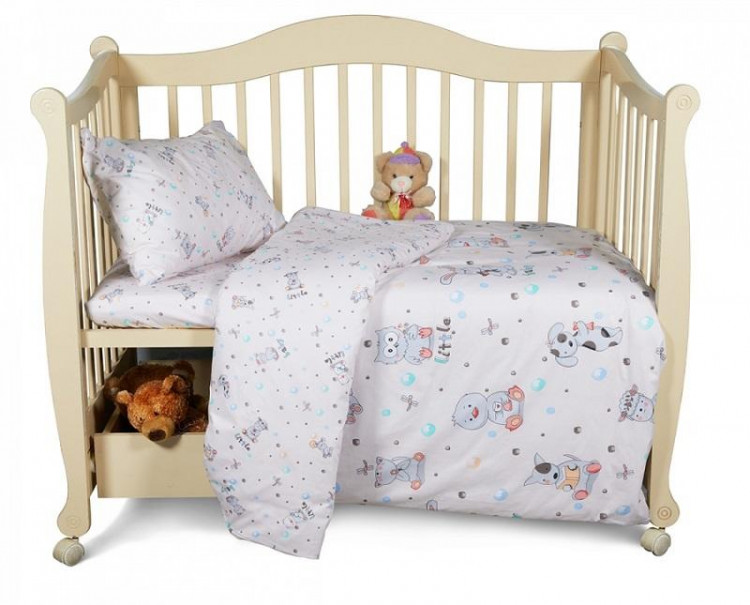 Постельное белье для малышей из печатного сатина SAILID MS-5-1