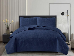 Покрывало тонкое велюровое TANGO CASABLANCA темно-синее 220х240