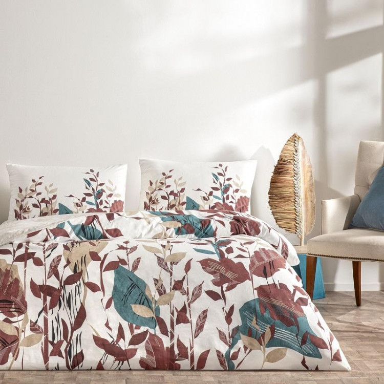 Постельное белье из ранфорса TAC RANFORCE DAISY экрю евро