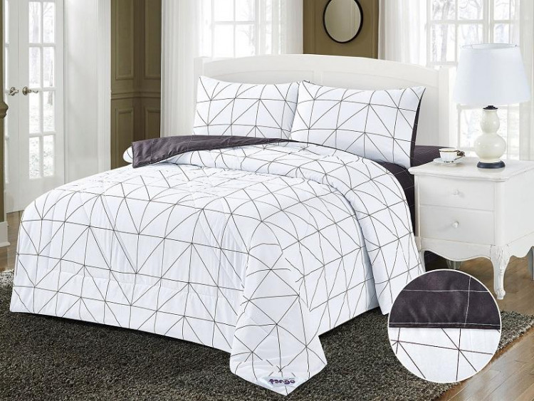 Постельное белье из микросатина с одеялом TANGO DE VERANO Y500-82 50х70 (2шт) семейное