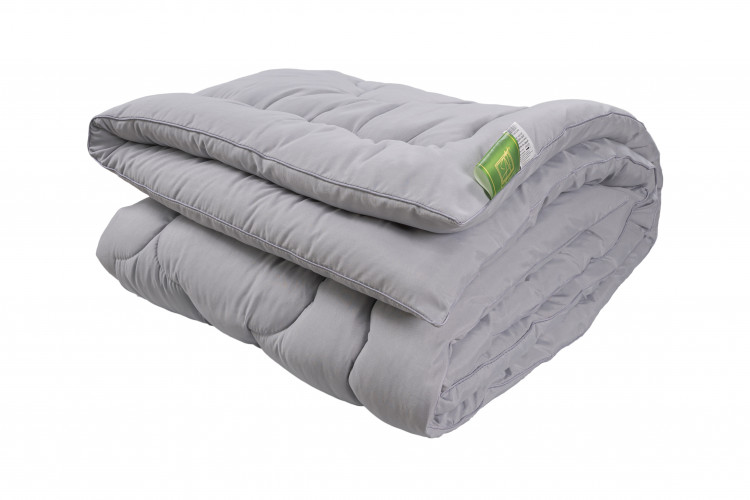 Одеяло стеганое АЛЬВИТЕК АДАЖИО-ЭКО серое 172x205 всесезонное