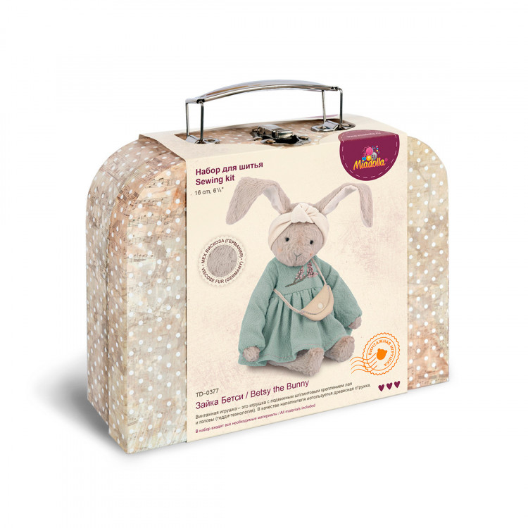 Набор для изготовления игрушки Miadolla TD-0377 Зайка Бетси