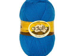 Пряжа ADELIA MARCUS №14 светло-синяя 60% полиэстер, 40% шерсть, 5 шт х 100 гр, 375 м +/- 19 м