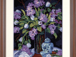 Набор для вышивания DIMENSIONS 20067 Тюльпаны и сирень 30x41 см