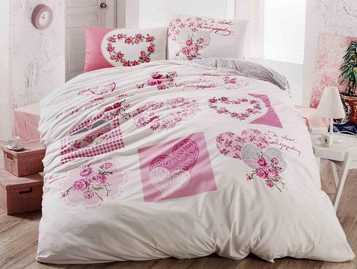 Постельное белье из ранфорса IRINA HOME LOVELY 3D 1,5-спальное