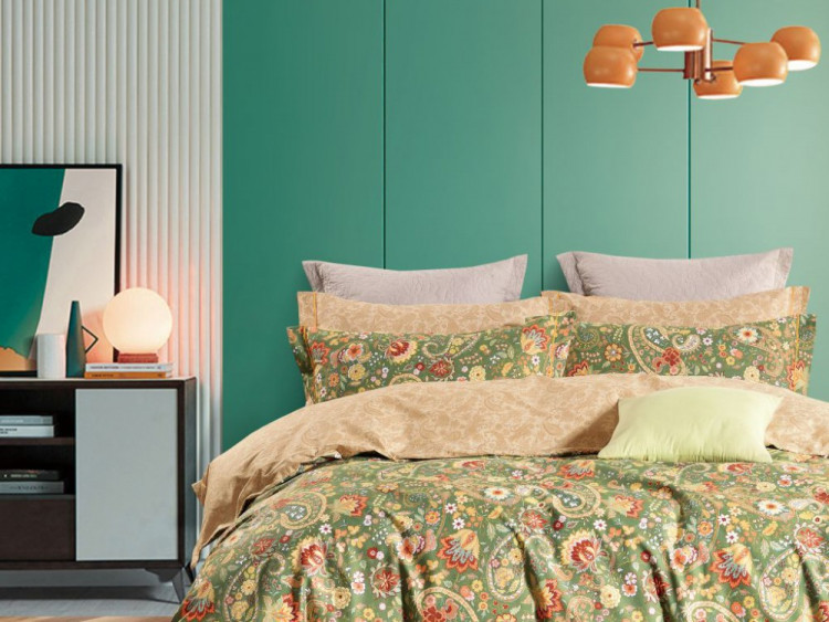 Постельное белье из сатина ASABELLA 1922-7 50х70 (2шт) и 70х70 (2шт) семейное