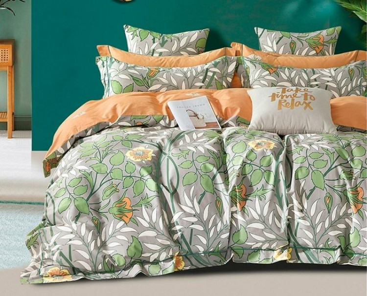 Постельное белье двухстороннее из твил-сатина SAILID BP-99-1 1,5-спальное