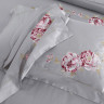 Постельное белье из египетского хлопка Premium с вышивкой ASABELLA Пионы 50х70 (2шт) евро
