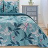 Постельное белье из поплина ЭТЕЛЬ ПАРАДАЙС бирюзовое 1,5-спальное