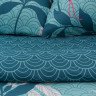 Постельное белье из поплина ЭТЕЛЬ ПАРАДАЙС бирюзовое 1,5-спальное