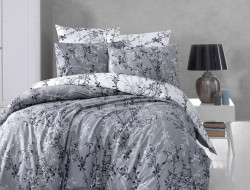 Постельное белье из ранфорса KARVEN N031 ZENA GREY 50х70 (2шт), 70х70 (2шт) семейное