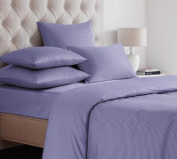 Пододеяльник из страйп-сатина SAILID ST-4-210х230 фиолетовый 210х230