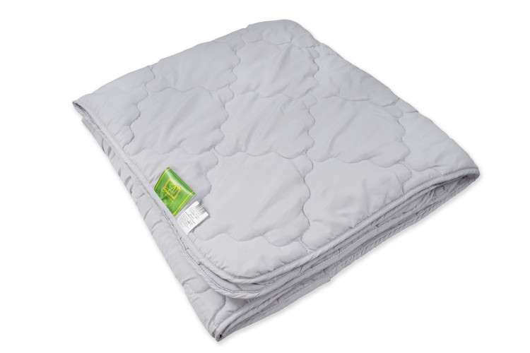 Одеяло стеганое АЛЬВИТЕК АДАЖИО-ЭКО серое 140x205 легкое