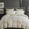 Постельное белье фланелевое из тенсела ASABELLA Акварельные букеты 50х70 (2шт), 70х70 (2шт) евро