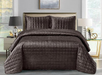 Покрывало с наволочками тонкое велюровое TANGO SAUVAGE SAV-10 240х260