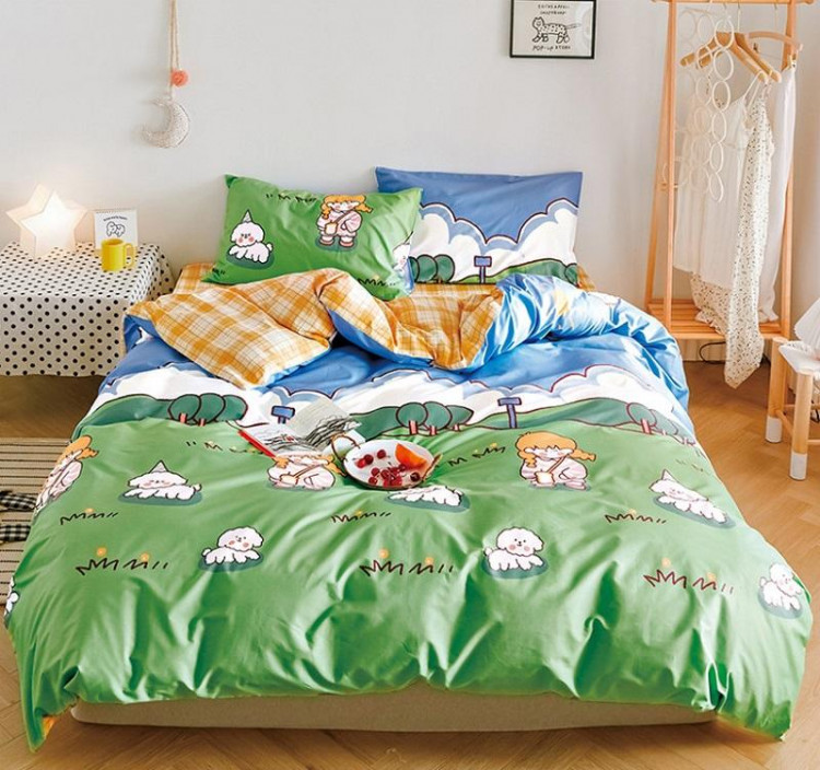 Детское постельное белье из сатина TANGO NOVELLA TS-X189 50х70 (1шт) и 70х70 (1шт) 1,5-спальное