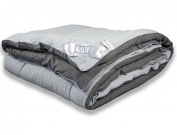 Одеяло стеганое АЛЬВИТЕК FLUFFY DREAM ОЖЛ-О-15 графит-грейс 140x205 легкое
