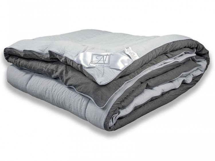 Одеяло стеганое АЛЬВИТЕК FLUFFY DREAM ОЖЛ-О-15 графит-грейс 140x205 легкое