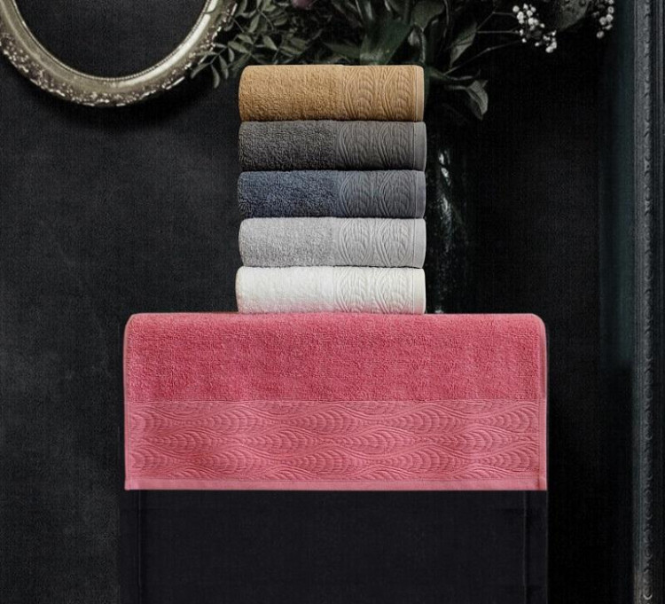 Набор полотенец махровых хлопковых KARVEN H2212 LIZY 50х90 (6шт)