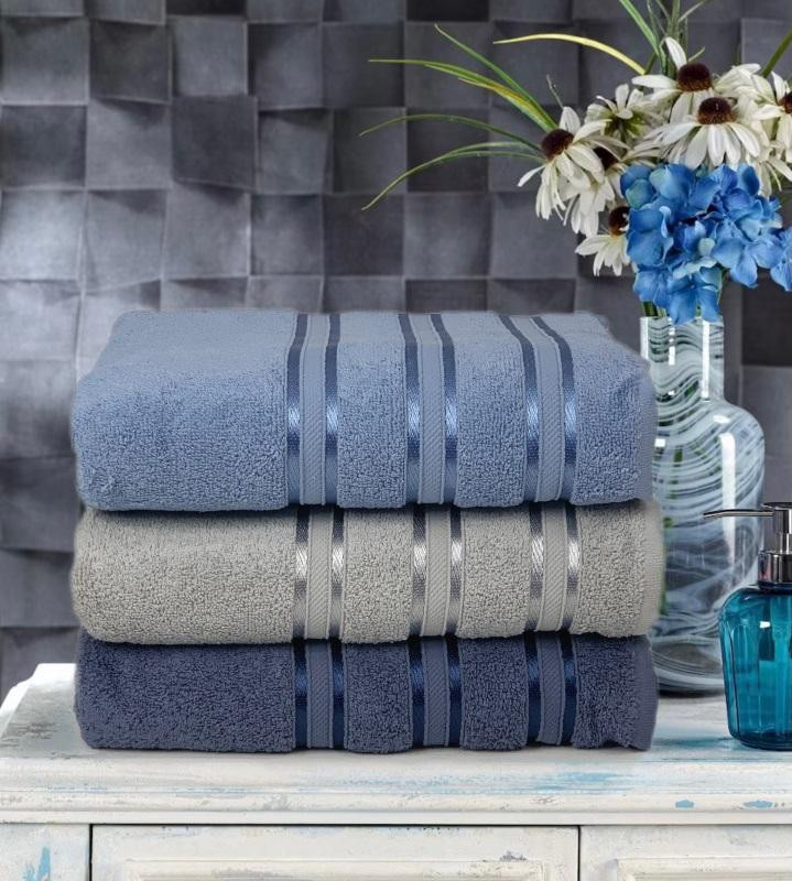 Набор полотенец махровых хлопковых KARVEN MICRO DELUX HS1011 V4 70х140 (3шт)