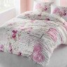 Постельное белье из ранфорса IRINA HOME SERENAY PEMBE 3D евро