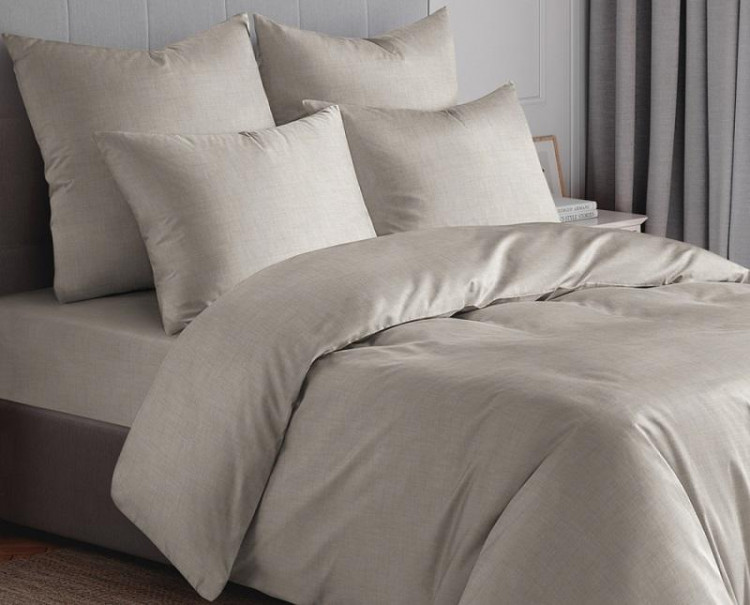 Пододеяльник из хлопка, вискозы и льна SAILID NATURAL TOUCH LC-9-210х230 бежевая 210х230