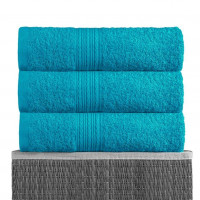 Полотенце махровое BAYRAMALY морская волна 70х140