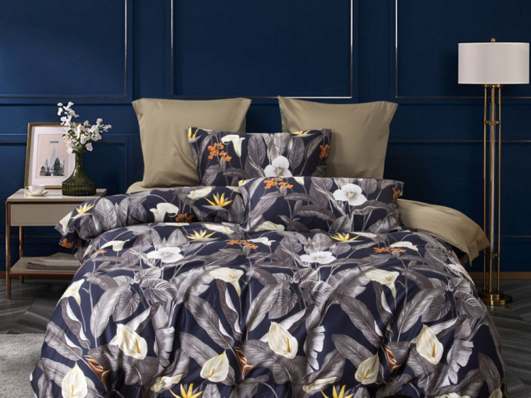 Постельное белье из египетского хлопка ASABELLA 1822-6 50х70 (2шт) и 70х70 (2шт) евро