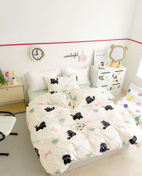 Постельное белье из твил-сатина TANGO хеппи крема 50х70 (2шт), 70х70 (2шт) евро