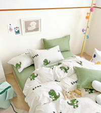 Постельное белье из твил-сатина TANGO дино 50х70 (1шт), 70х70 (1шт) 1,5-спальное